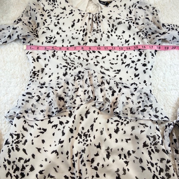 🛑 SOLD🛑SOLD🛑SOLD🛑SOLD🛑SOLD🛑SOLD🛑    Sam Edelman white black ruffle  dress - Picture 11 of 16